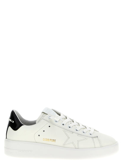 Sneakers by Golden Goose for women in bos taurus patent cowhide leather black & signature features a chic design, perfectly showcasing the chic low-top style of this Icons Star Women's Low Top Bos Taurus Patent Cowhide Leather Sneakers.