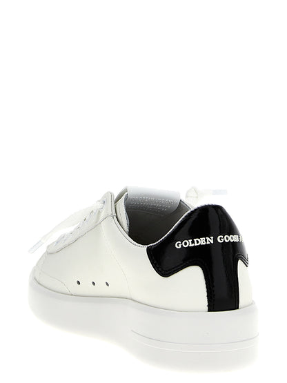Sneakers by Golden Goose for women in bos taurus patent cowhide leather black & signature features an fashionable silhouette, showcasing the premium Icons Star Women's Low Top Bos Taurus Patent Cowhide Leather Sneakers in a fashionable low-top style that offers a fashionable finish for refined style.