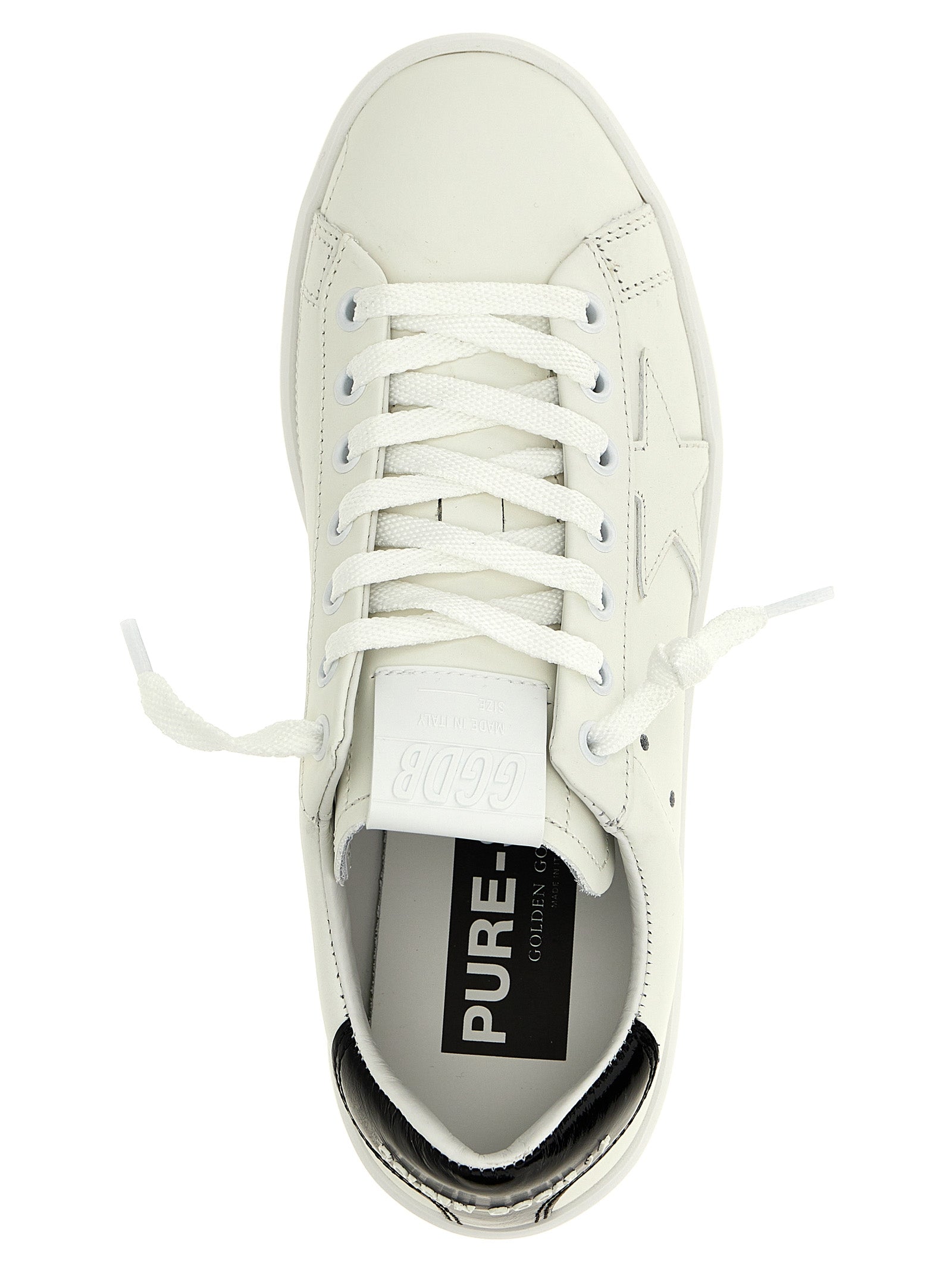Sneakers by Golden Goose for women in bos taurus patent cowhide leather black & signature features an versatile design from the Icons Star Women's Low Top Bos Taurus Patent Cowhide Leather Sneakers collection, highlighting a versatile low-top style for a premium, high-fashion look.