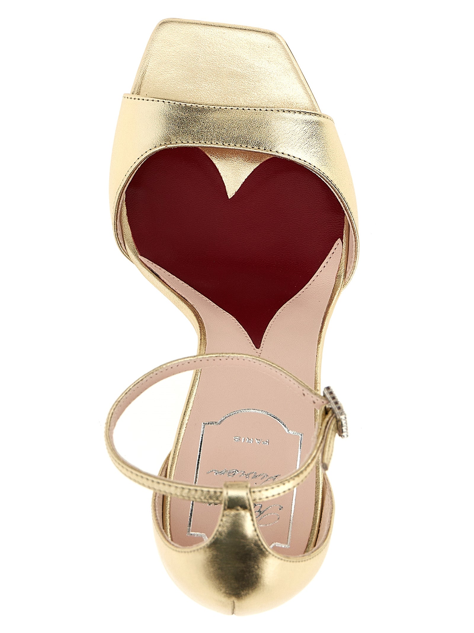 Stiletto Ankle Strap Sandals by Roger Vivier for women in calfskin leather & rhinestone gold features an statuesque Marlene Women's Calfskin Leather & Rhinestone Stiletto Ankle Strap Sandals silhouette with a refined stiletto and elegant .