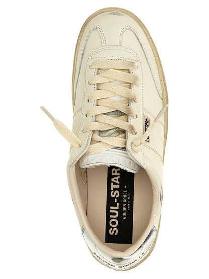 Sneakers by Golden Goose for women in lamb leather silver features an versatile design from the Star Women's Low Top Lamb Leather Sneakers collection, highlighting a versatile low-top style for a premium, high-fashion look.