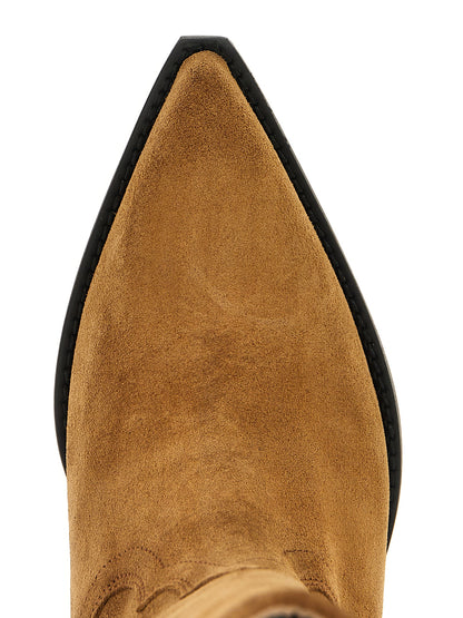 Ankle Chelsea Boots by Sonora for women in suede calfskin leather brown showcases a impeccable silhouette as Women's Suede Calfskin Leather Ankle Chelsea Boots, artfully defined by a impeccable and a impeccable .