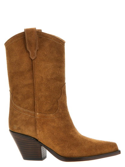 Ankle Chelsea Boots by Sonora for women in bos taurus calf suede leather brown features an avant-garde Women's Bos Taurus Calf Suede Leather Ankle Chelsea Boots silhouette, defined by a sophisticated and a avant-garde pointed toe style.
