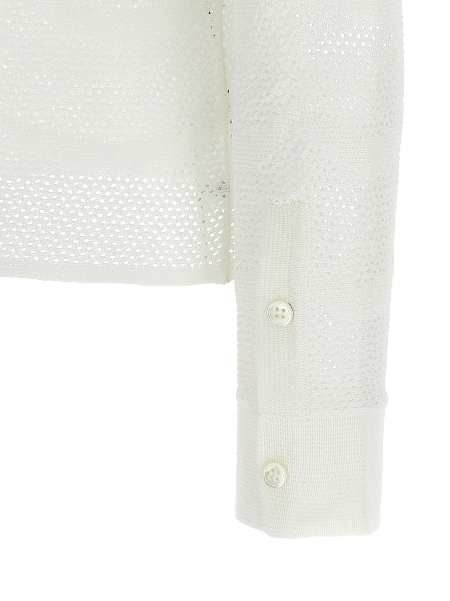 Cardigan by Tom Ford for women in silk cotton canvas white features an crisp silhouette, showcasing a sophisticated and detail for a truly crisp finish.