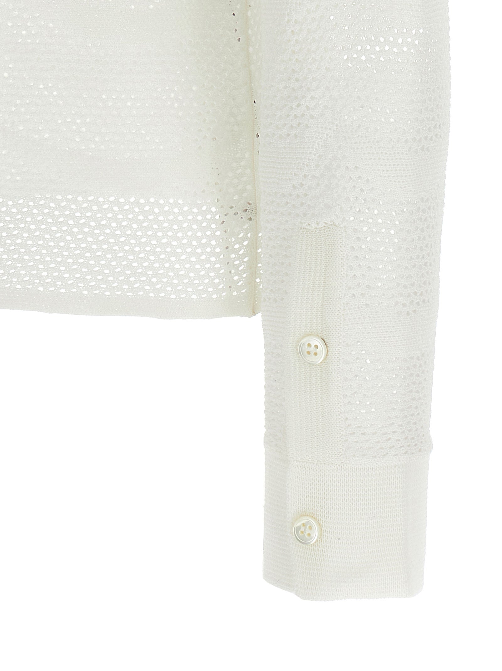 Cardigan by Tom Ford for women in silk cotton canvas white features an crisp silhouette, showcasing a sophisticated and detail for a truly crisp finish.