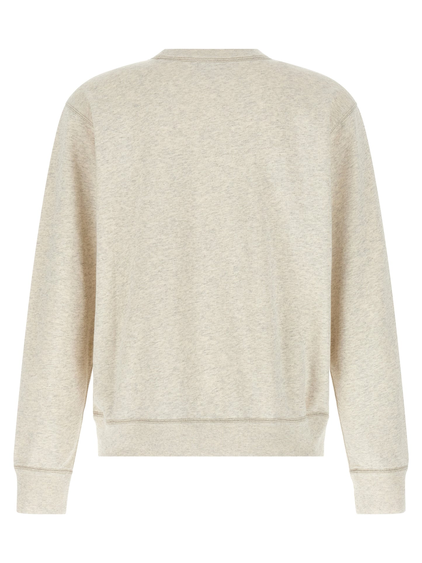 Sweatshirt by Isabel Marant for men in polyester cotton velvet gray features an enviable silhouette, showcasing a premium and refined crew neckline for a truly enviable finish.