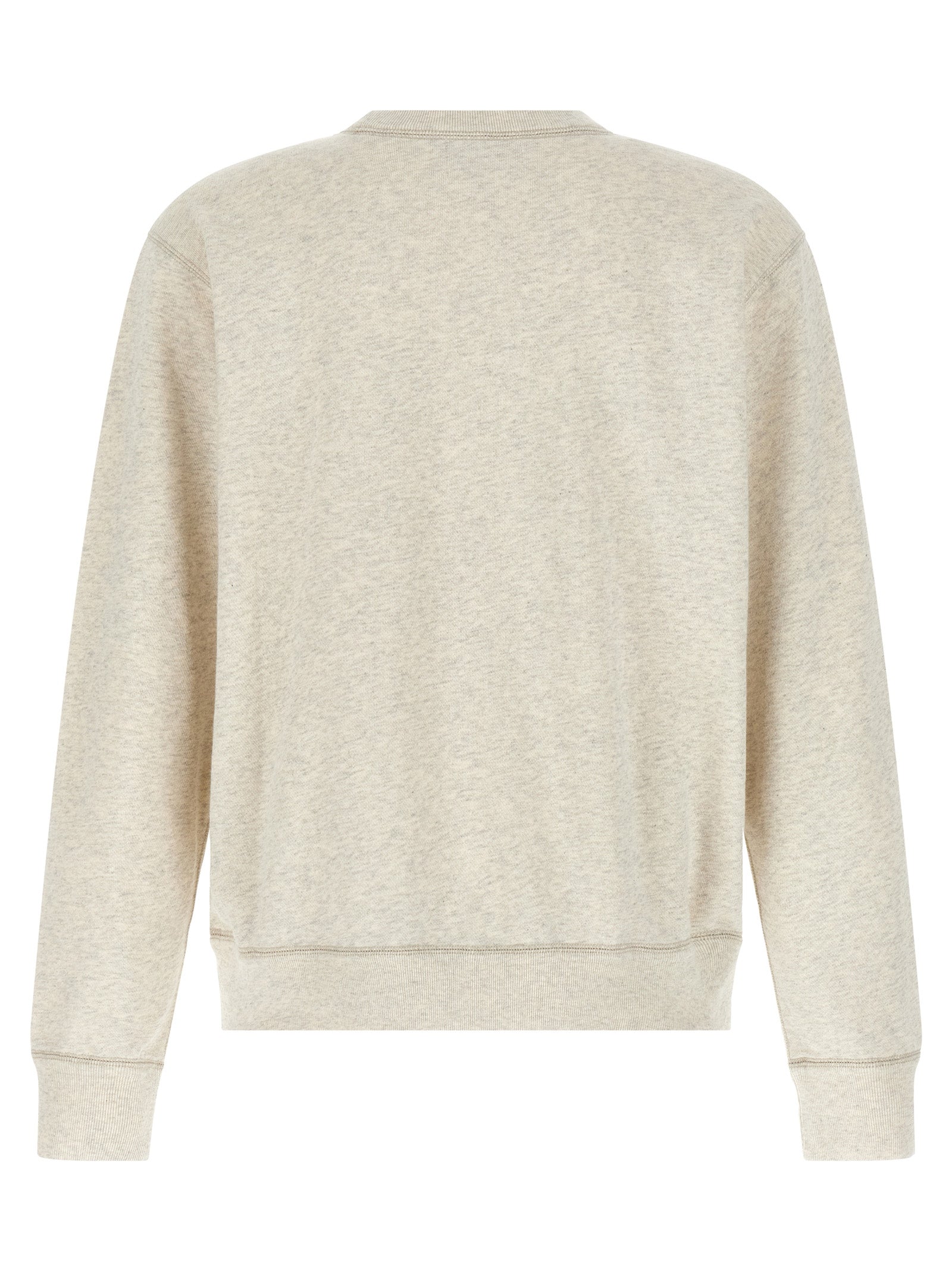 Sweatshirt by Isabel Marant for men in polyester cotton velvet gray features an enviable silhouette, showcasing a premium and refined crew neckline for a truly enviable finish.