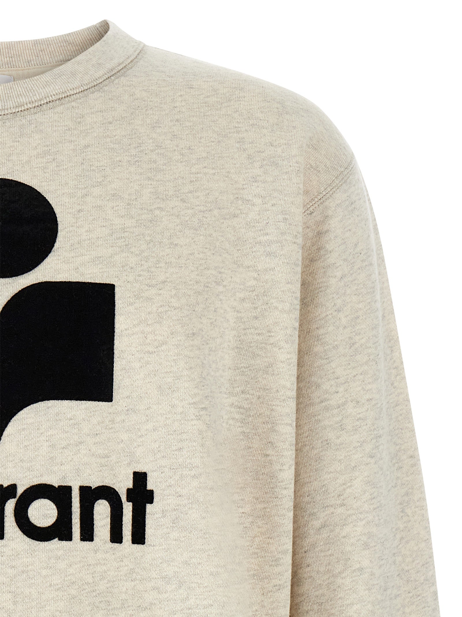 Sweatshirt by Isabel Marant for men in polyester cotton velvet gray features a unrivaled silhouette with a refined crew neckline and unrivaled detailing for a sophisticated look.