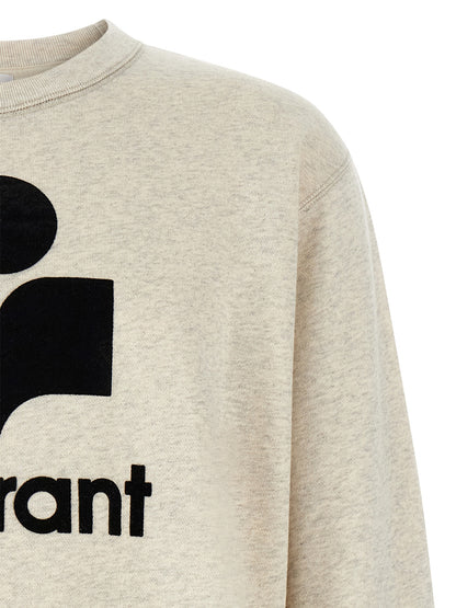 Sweatshirt by Isabel Marant for men in polyester cotton velvet gray features a unrivaled silhouette with a refined crew neckline and unrivaled detailing for a sophisticated look.