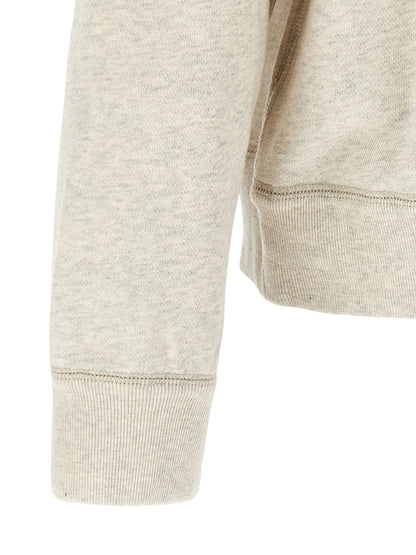 Sweatshirt by Isabel Marant for men in polyester cotton velvet gray features an magnificent silhouette, showcasing a sophisticated and detail for a truly magnificent finish.