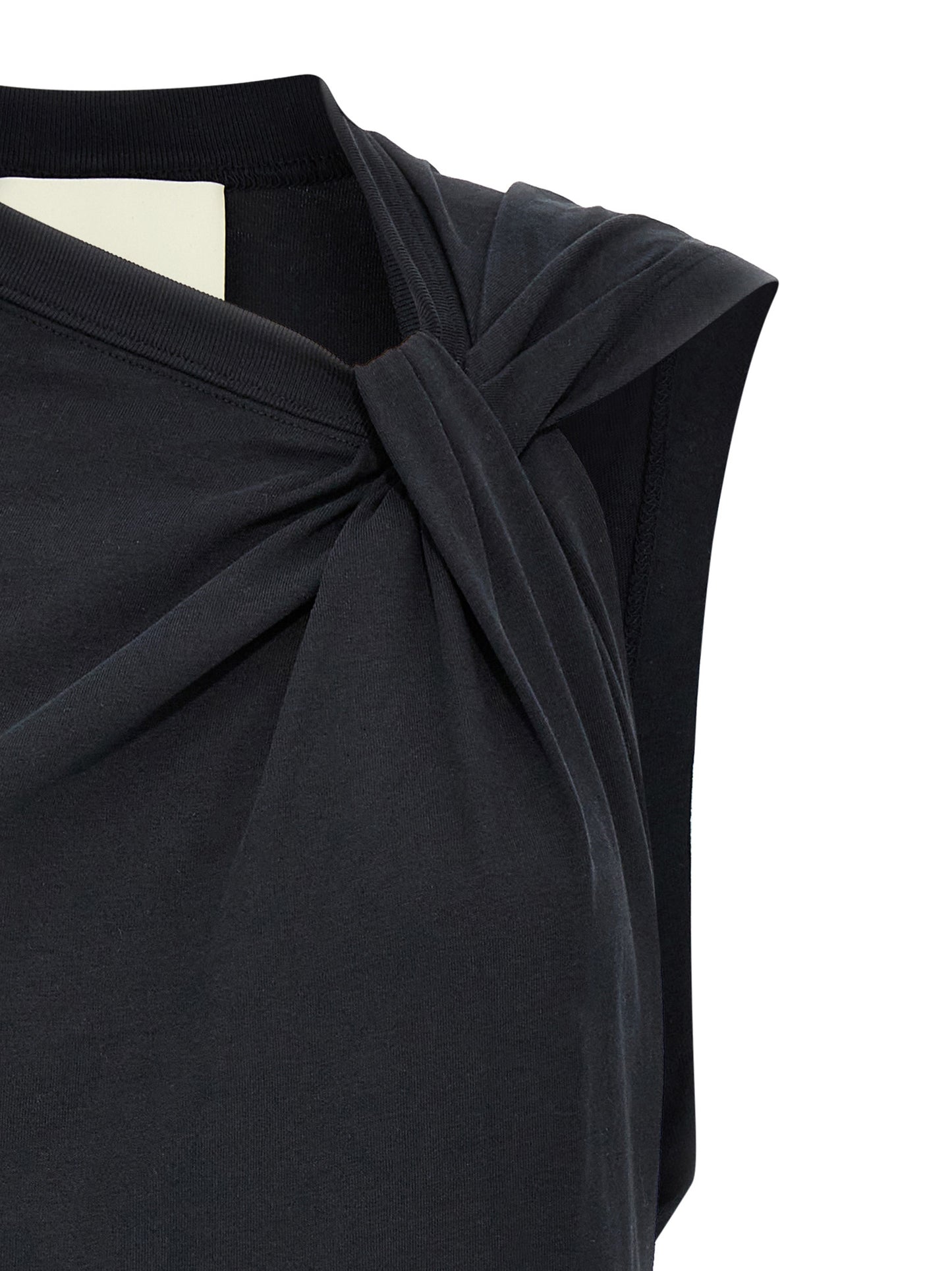 T-Shirt by Isabel Marant for women in cotton black features a plush silhouette, showcasing a sophisticated round neckline and for a truly plush finish.