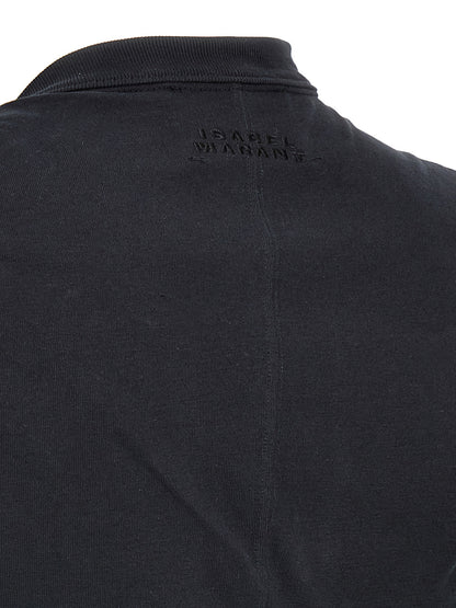 T-Shirt by Isabel Marant for women in cotton black features a plush silhouette, showcasing a sophisticated and for a truly plush finish.