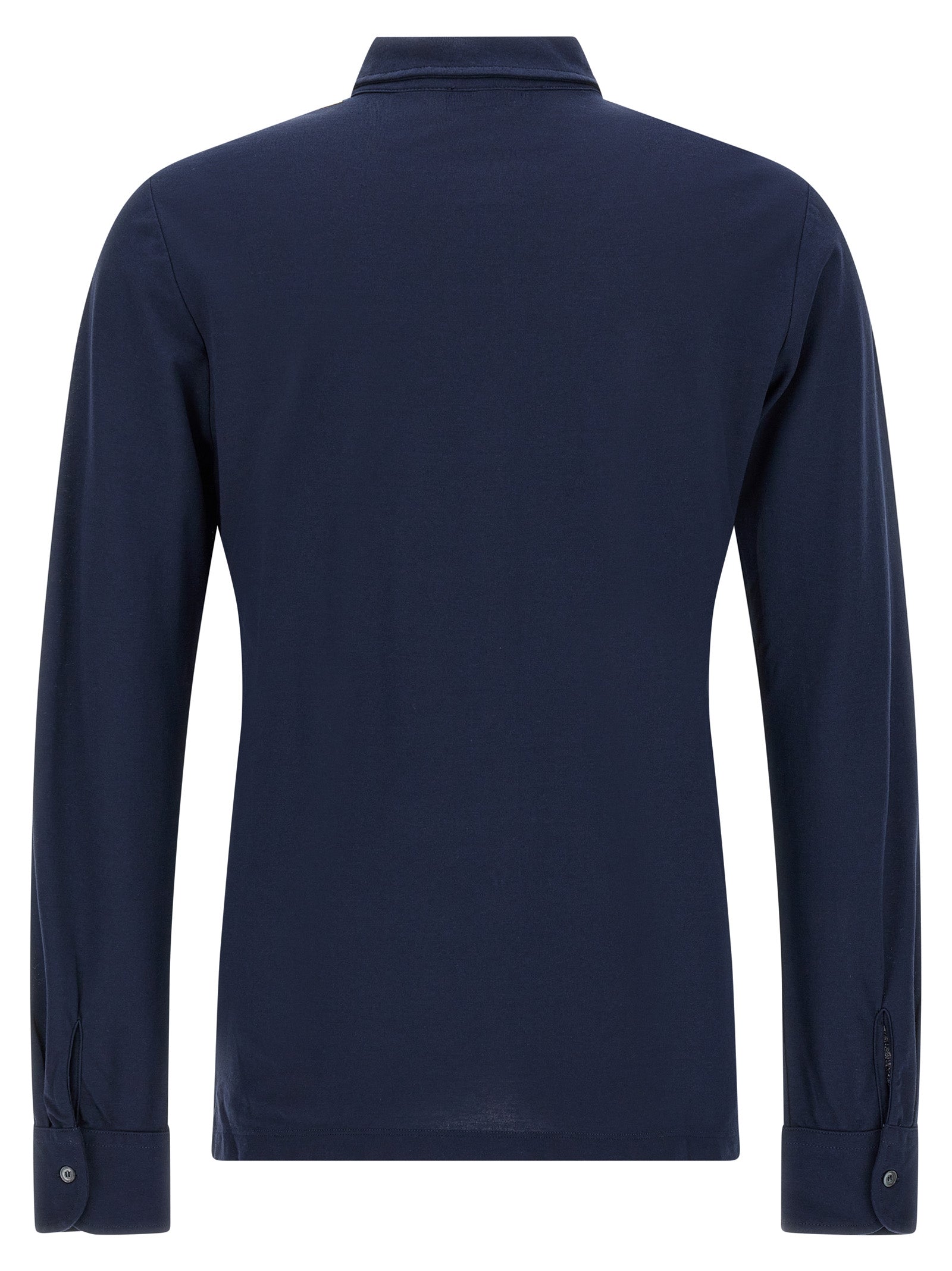 Shirt by ZANONE for men in cotton blue features an polished silhouette, showcasing a sophisticated and detail for a truly polished finish.
