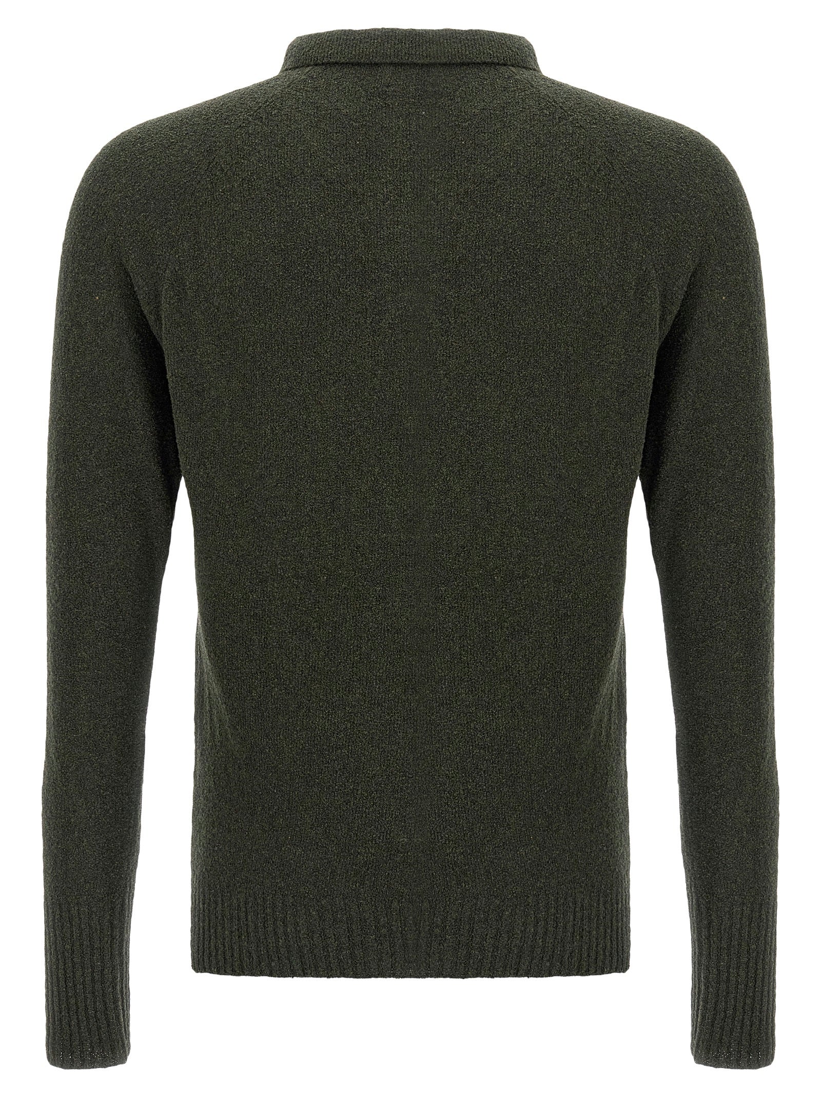 Polo Shirt by MA'RY'YA for men in polyamide modacrylic & cotton bicolour & green showcases a enviable silhouette, featuring a refined and for a enviable finish.