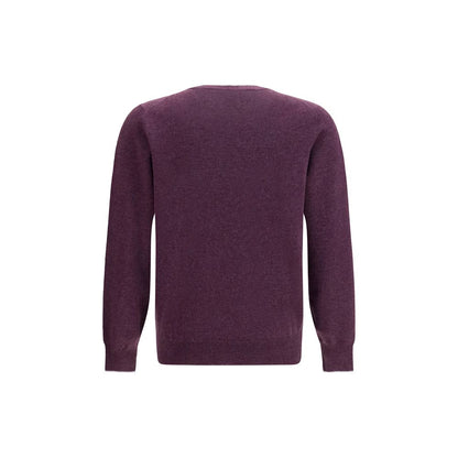 This Sweater by Brunello Cucinelli for men in cashmere & capra leather purple & patterned presents a understated silhouette, featuring a sophisticated crew neckline and for a understated finish.