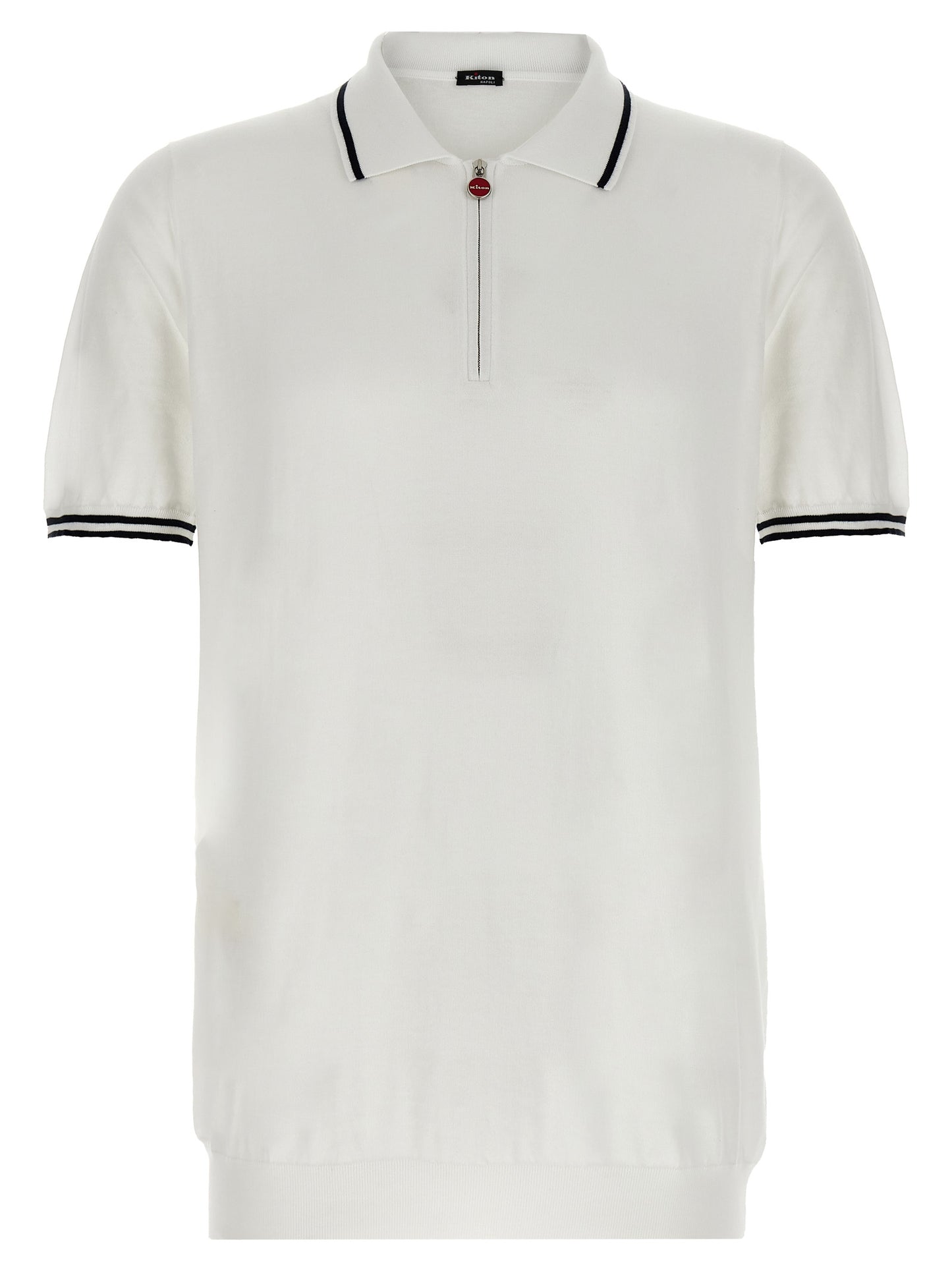 This Polo Shirt by Kiton for men in cotton white presents a flawless silhouette, showcasing flawless detailing and a refined for a truly flawless aesthetic.