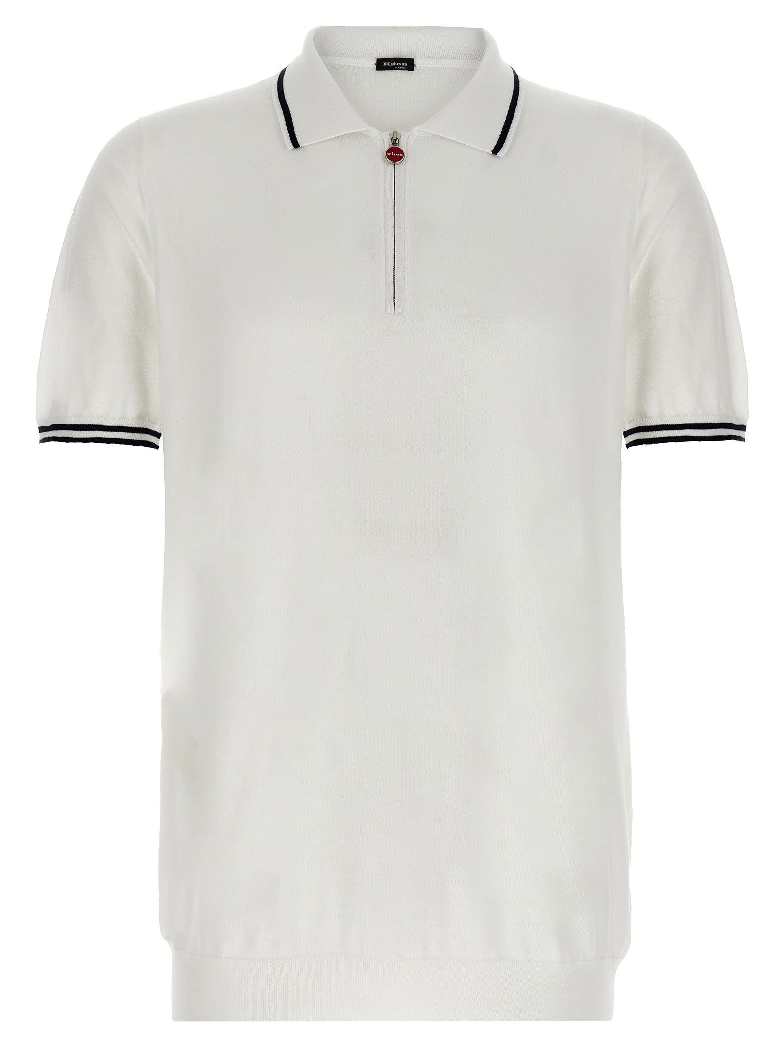 This Polo Shirt by Kiton for men in cotton white presents a flawless silhouette, showcasing flawless detailing and a refined for a truly flawless aesthetic.