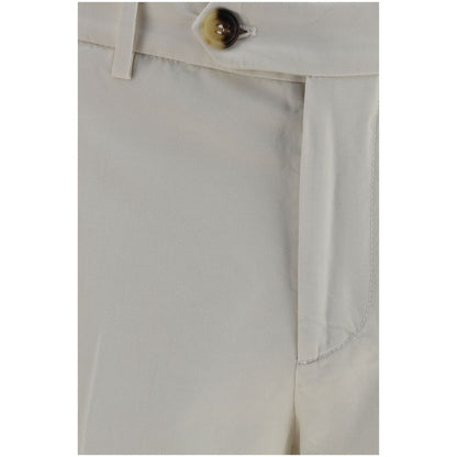 Casual Pants by Brunello Cucinelli for men in cotton white features an sophisticated and regular-fit with a precise long, creating a sophisticated and sophisticated silhouette.