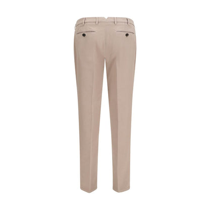 Casual Pants by Brunello Cucinelli for men in cotton beige presents a tailored silhouette, showcasing a tailored regular-fit and long cut with a refined for a truly tailored aesthetic.