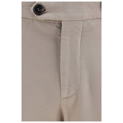Casual Pants by Brunello Cucinelli for men in cotton beige features an sophisticated and regular-fit with a precise long, creating a sophisticated and sophisticated silhouette.