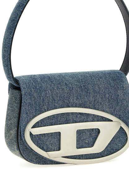 Shoulder Flap Bag by Diesel for women in denim cotton blue features a effortless sophistication silhouette, secured by a flap & magnetic with ample and versatile shoulder-strap & adjustable-strap for a effortless sophistication finish.