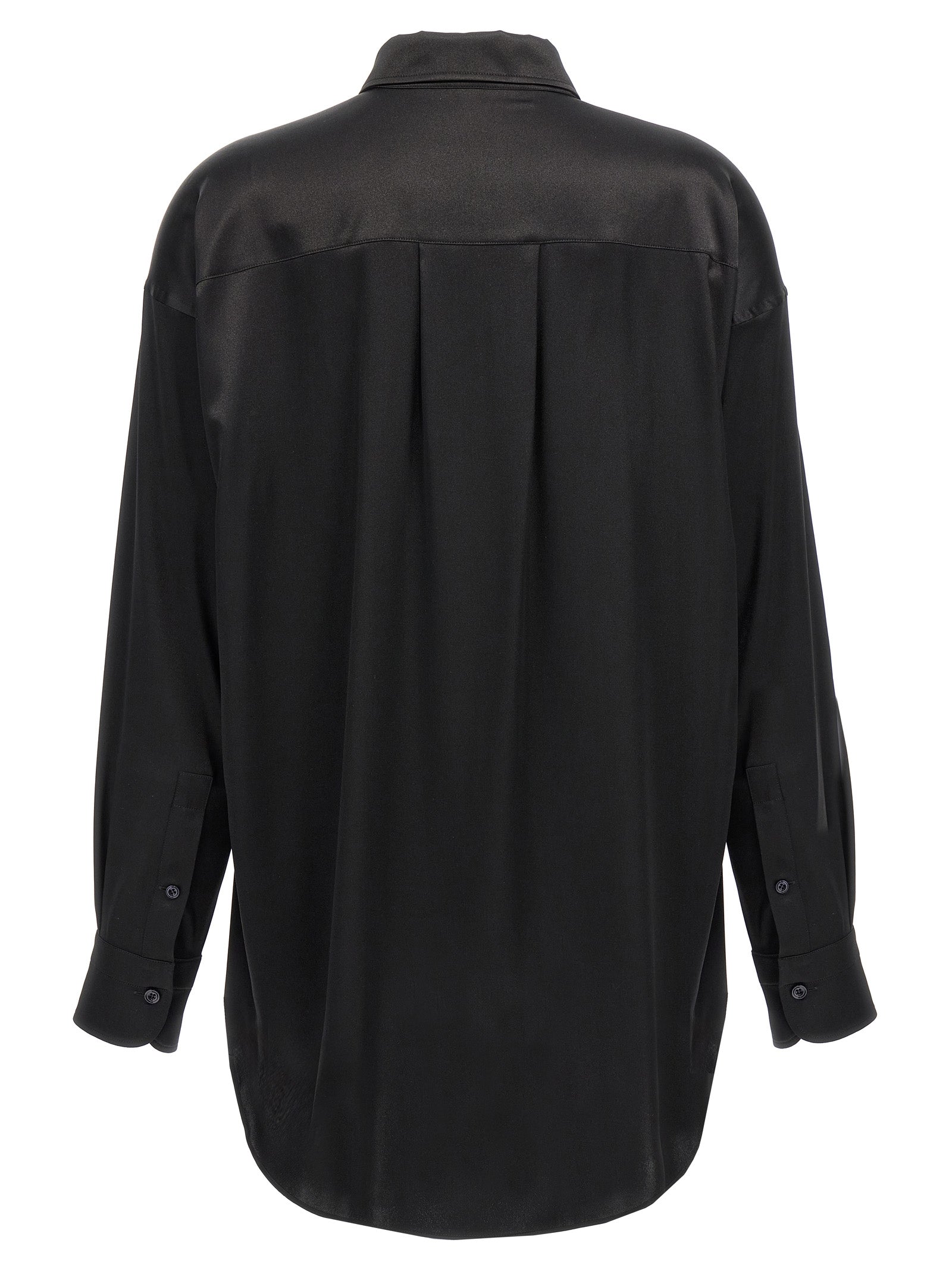 Blouse by Tom Ford for women in silk satin black, featuring a nuanced and nuanced for a sophisticated finish.