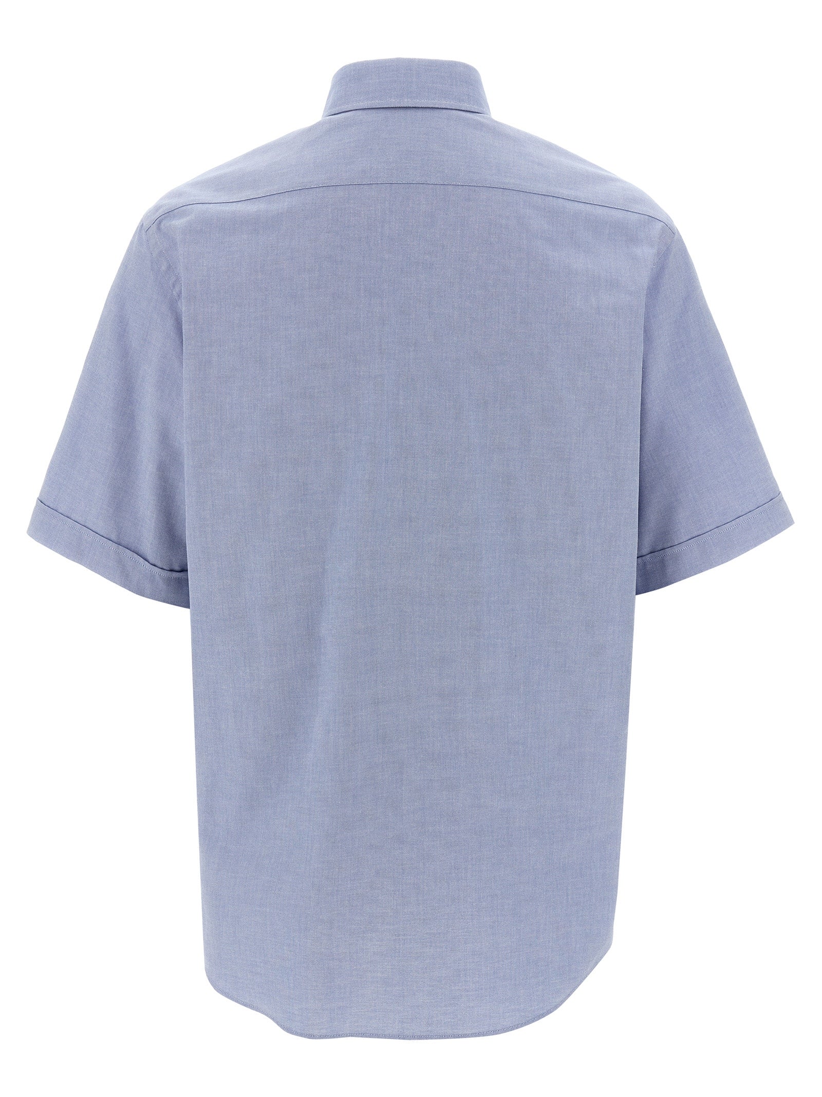 Shirt by Fendi for men in cotton light-blue showcases a sublime silhouette, artfully detailed with a sublime and for a sophisticated, sublime finish.