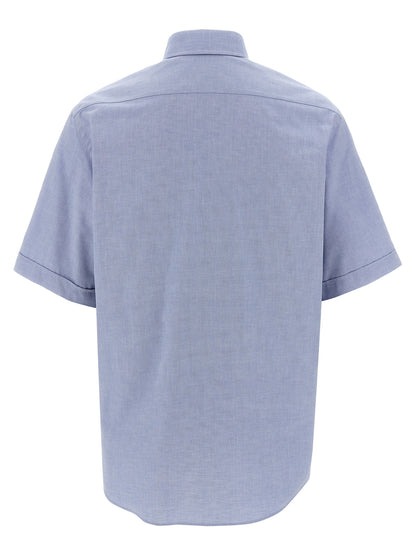 Shirt by Fendi for men in cotton light-blue showcases a sublime silhouette, artfully detailed with a sublime and for a sophisticated, sublime finish.