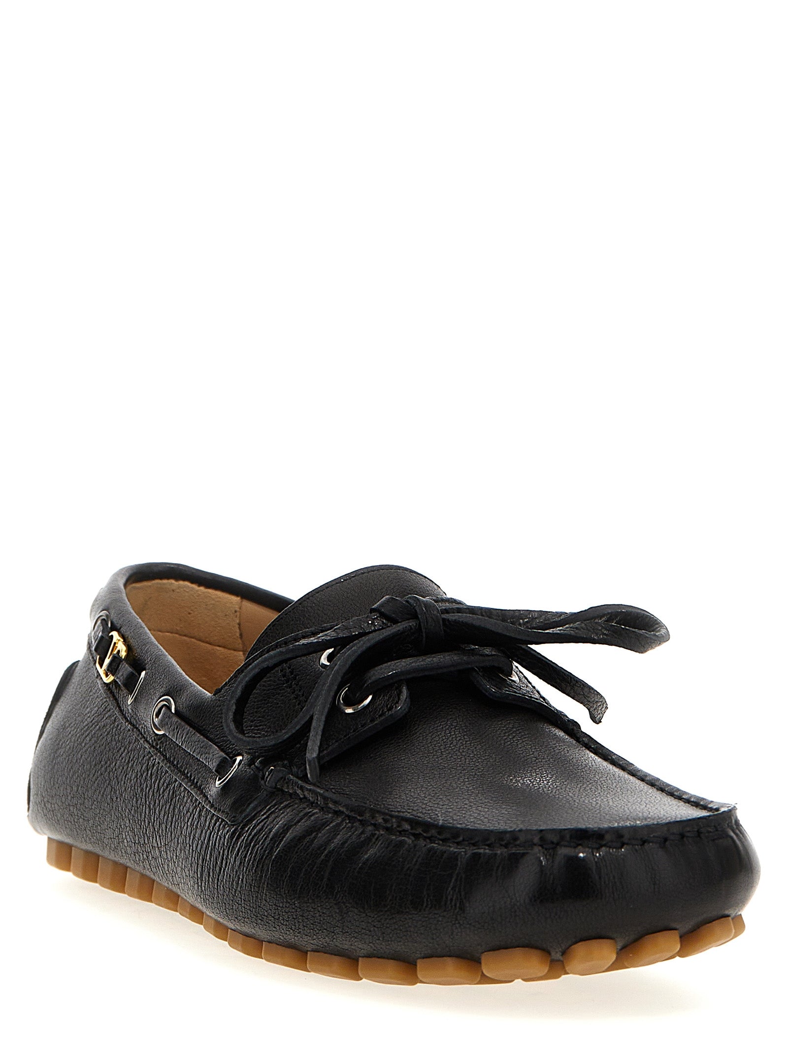 Loafer Slip-On Lace-Up Shoes by Valentino Garavani for men in buffalo leather black & signature features an ergonomic silhouette, perfectly showcasing V Logo Men's Buffalo Leather Loafer Slip-On Lace-Up Shoes with its distinct and elegant .