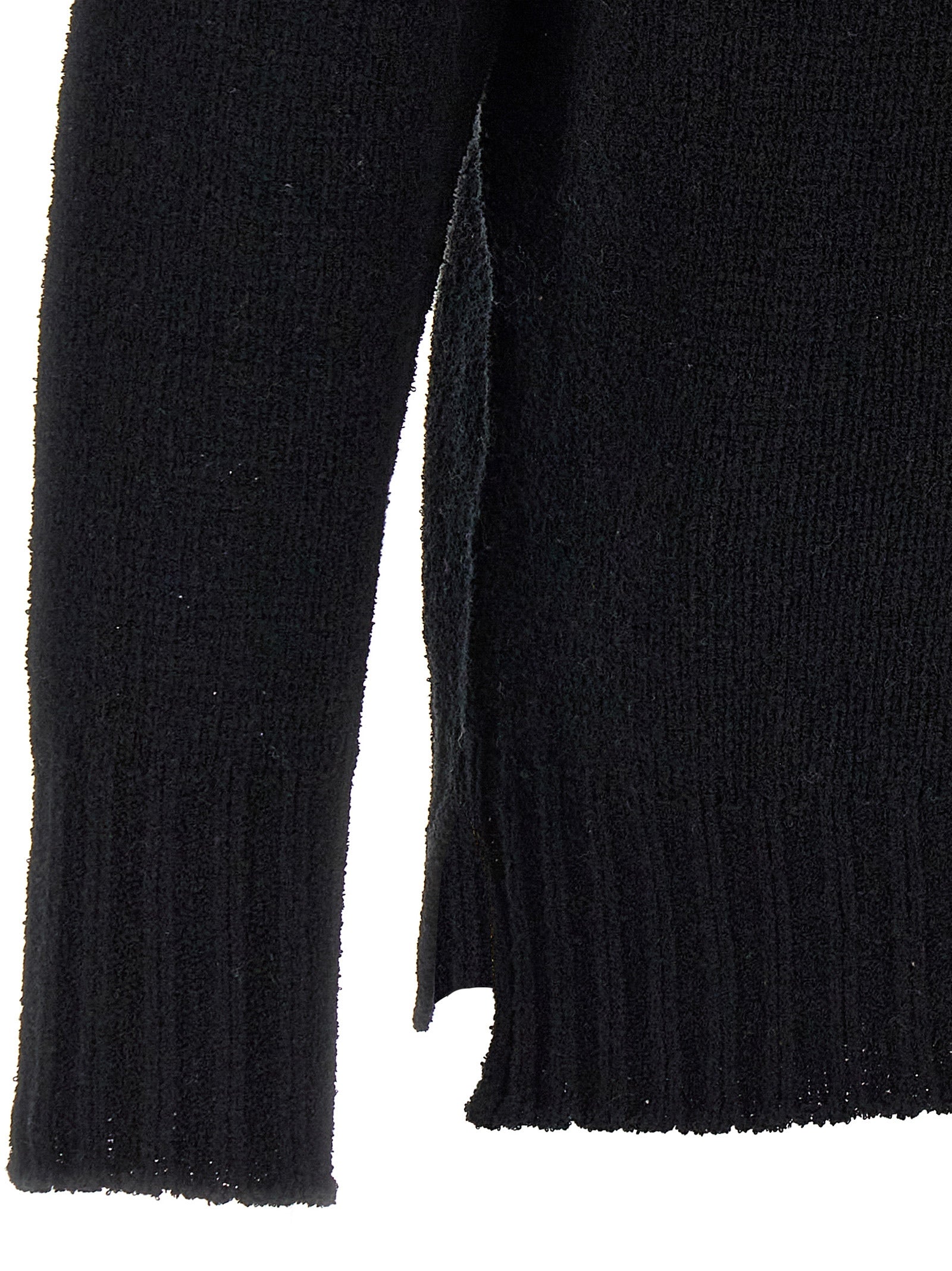 Cardigan by MA'RY'YA for men in polyamide modacrylic & cotton black features an impeccable silhouette, showcasing a sophisticated and detail for a truly impeccable finish.