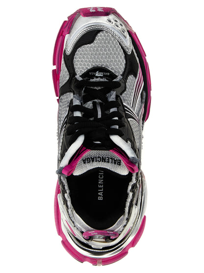 Athletic Sneakers by Balenciaga for women in polyester polyurethane & polyethylene gradient, multicolor & pink features an effortless chic silhouette, showcasing the signature athletic style of the Women's Athletic Polyester Polyurethane & Polyethylene Sneakers collection with a truly effortless chic finish.