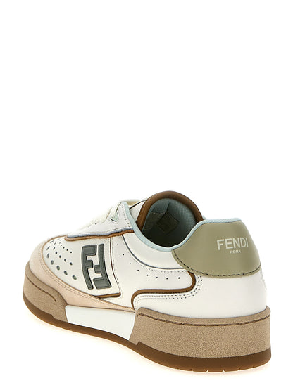Sneakers by Fendi for women in suede leather & rubber beige features a chic design, perfectly showcasing the chic fashion style of this Women's Fashion Suede Leather & Rubber Sneakers.