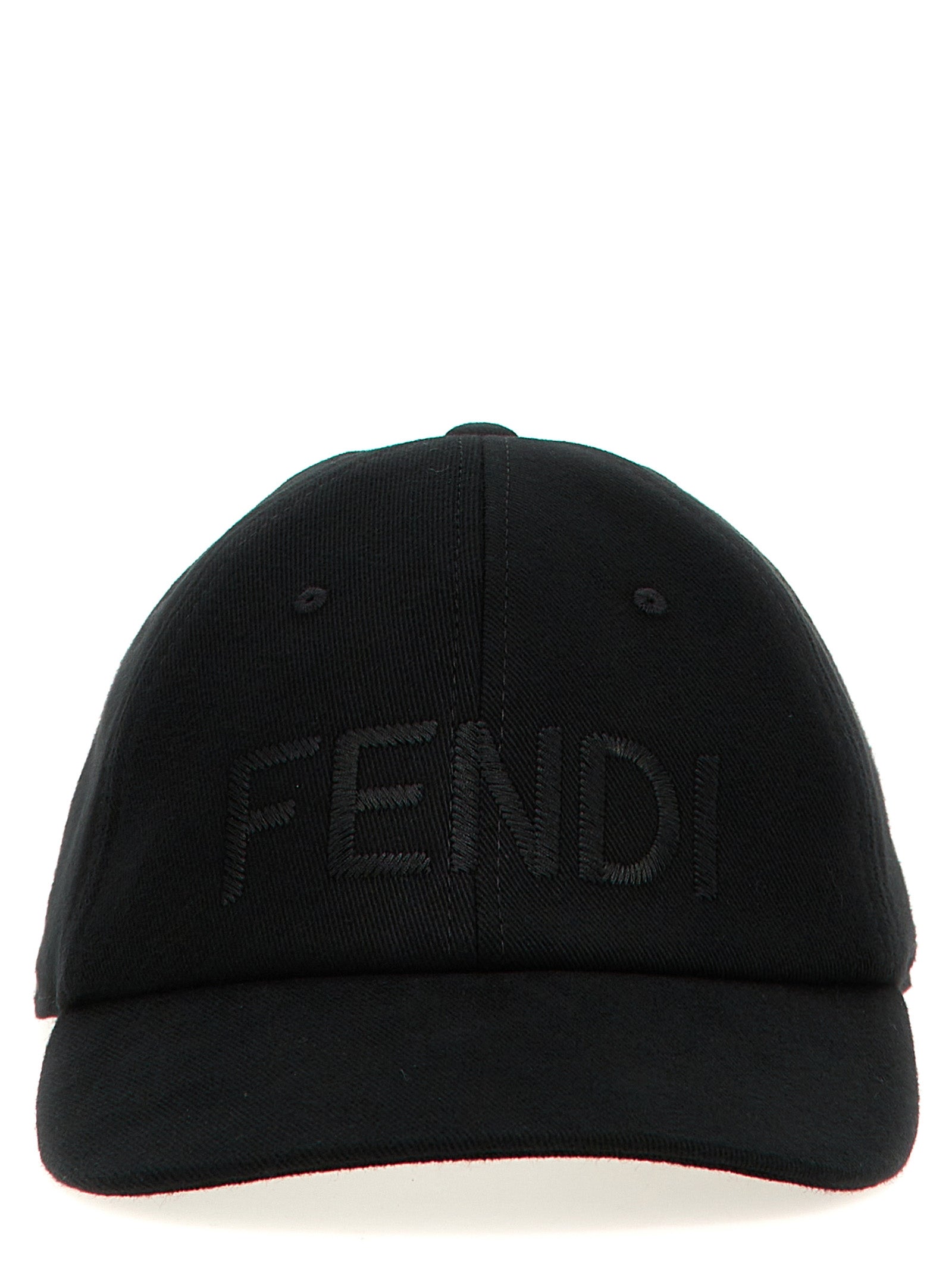 This Baseball Cap by Fendi for men in stretch cotton canvas black presents a distinguished silhouette, meticulously showcasing the signature aesthetic and high-end profile of the 9 To 5 Stretch Cotton Canvas Baseball Cap.