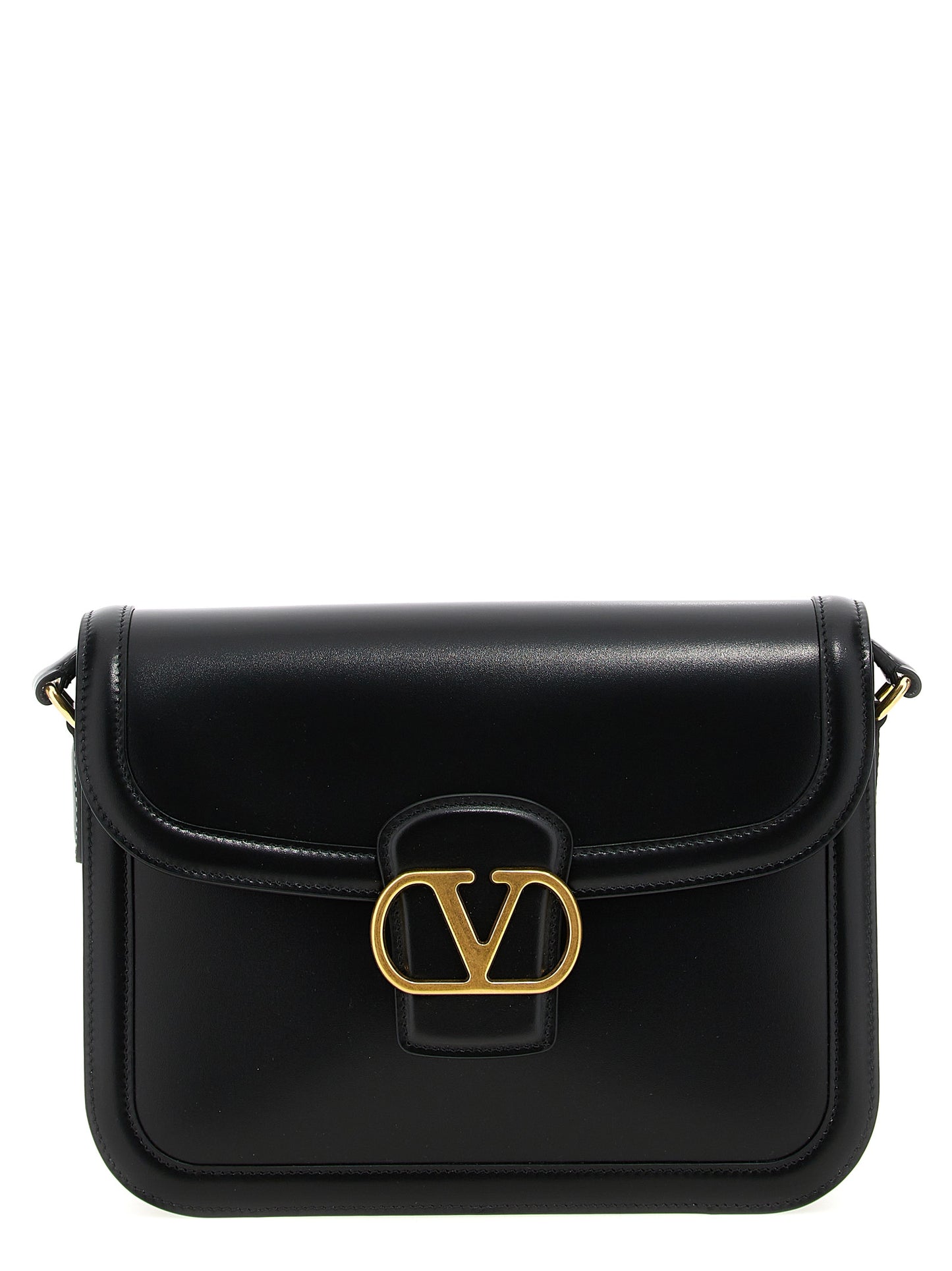 Shoulder Evening Saddle Bag by Valentino Garavani for men in bos taurus suede calfskin leather black & signature features a distinguished silhouette, showcasing a secure flap, magnetic & buckle and distinguished with versatile shoulder-strap & adjustable-strap for a distinguished finish.