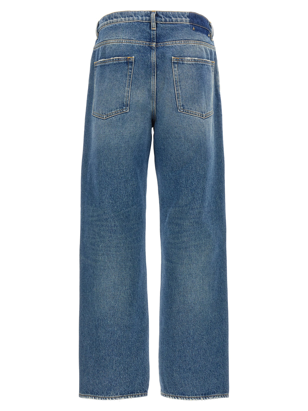 Golden Goose Essence Men's Straight Leg Denim Cotton Jeans - Blue