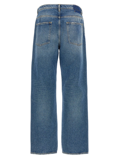 Golden Goose Essence Men's Straight Leg Denim Cotton Jeans - Blue