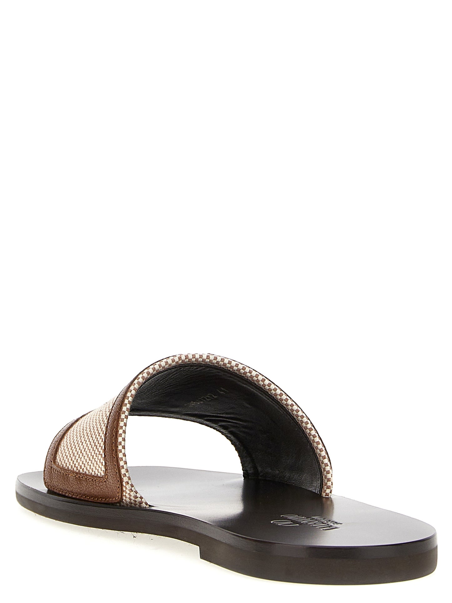 Flat Shoes by Valentino Garavani for men in cotton canvas & leather brown & signature showcases a timeless silhouette from the V Logo Men's Cotton Canvas & Leather Flat Shoes collection, featuring a timeless flat and for a timeless finish.