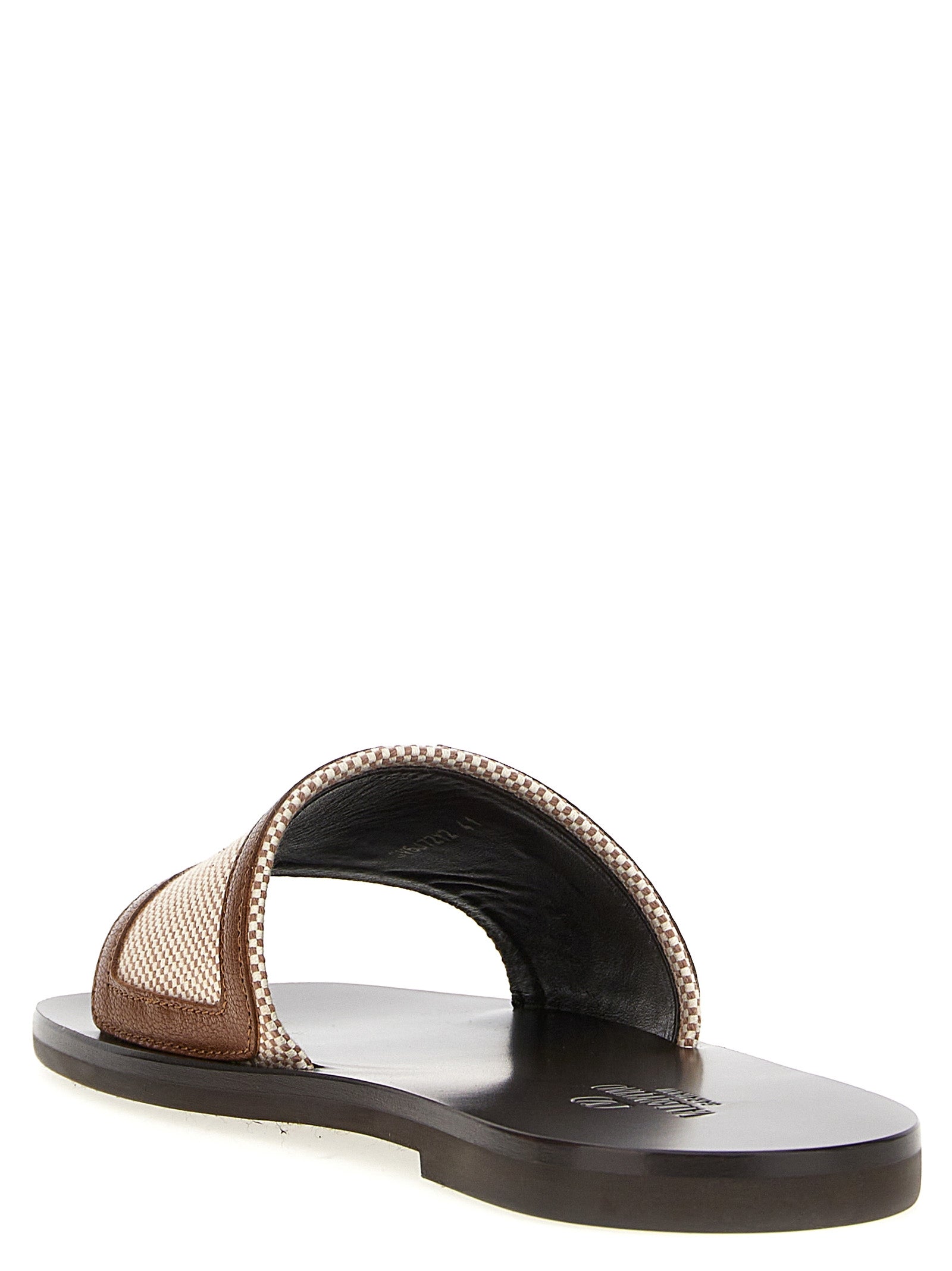 Flat Shoes by Valentino Garavani for men in cotton canvas & leather brown & signature showcases a timeless silhouette from the V Logo Men's Cotton Canvas & Leather Flat Shoes collection, featuring a timeless flat and for a timeless finish.