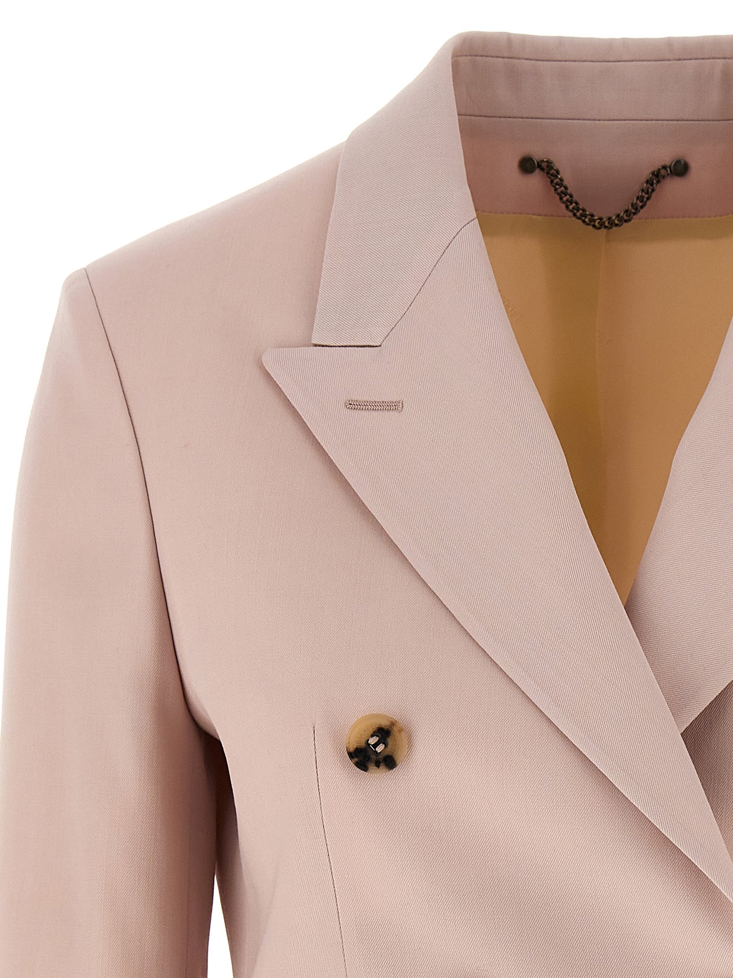 Blazer by Golden Goose for women in virgin wool multicolor & pink features an stylish silhouette, showcasing a sophisticated and stylish for a truly stylish finish.