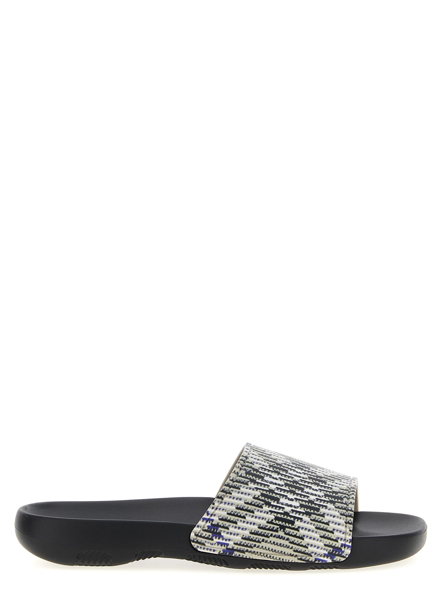 Flat Shoes by Burberry for men in eva tu & polyurethane multicolor showcases a timeless silhouette from the Men's EVA TU & Polyurethane Flat Shoes collection, featuring a timeless flat and for a timeless finish.