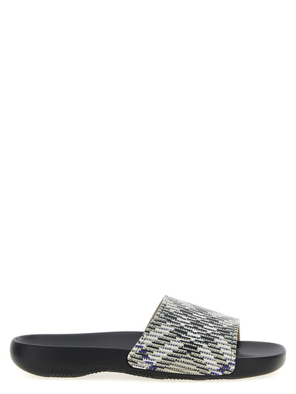 Flat Shoes by Burberry for men in eva tu & polyurethane multicolor showcases a timeless silhouette from the Men's EVA TU & Polyurethane Flat Shoes collection, featuring a timeless flat and for a timeless finish.