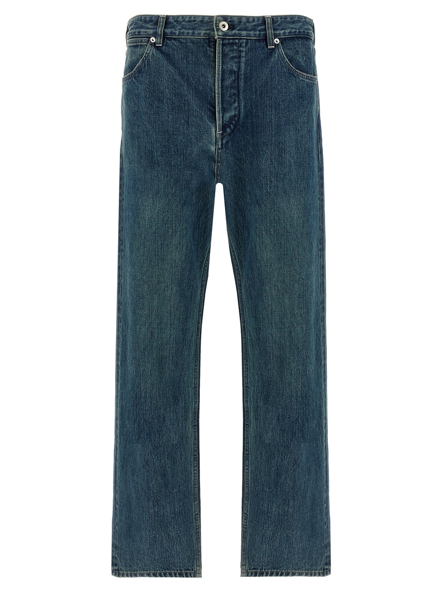 Jeans by Jil Sander for men in cotton denim blue & signature features an sophisticated and straight-leg with a precise long, creating a sophisticated and sophisticated silhouette.