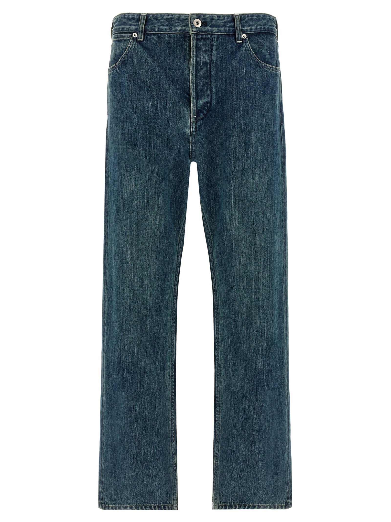 Jeans by Jil Sander for men in cotton denim blue & signature features an sophisticated and straight-leg with a precise long, creating a sophisticated and sophisticated silhouette.
