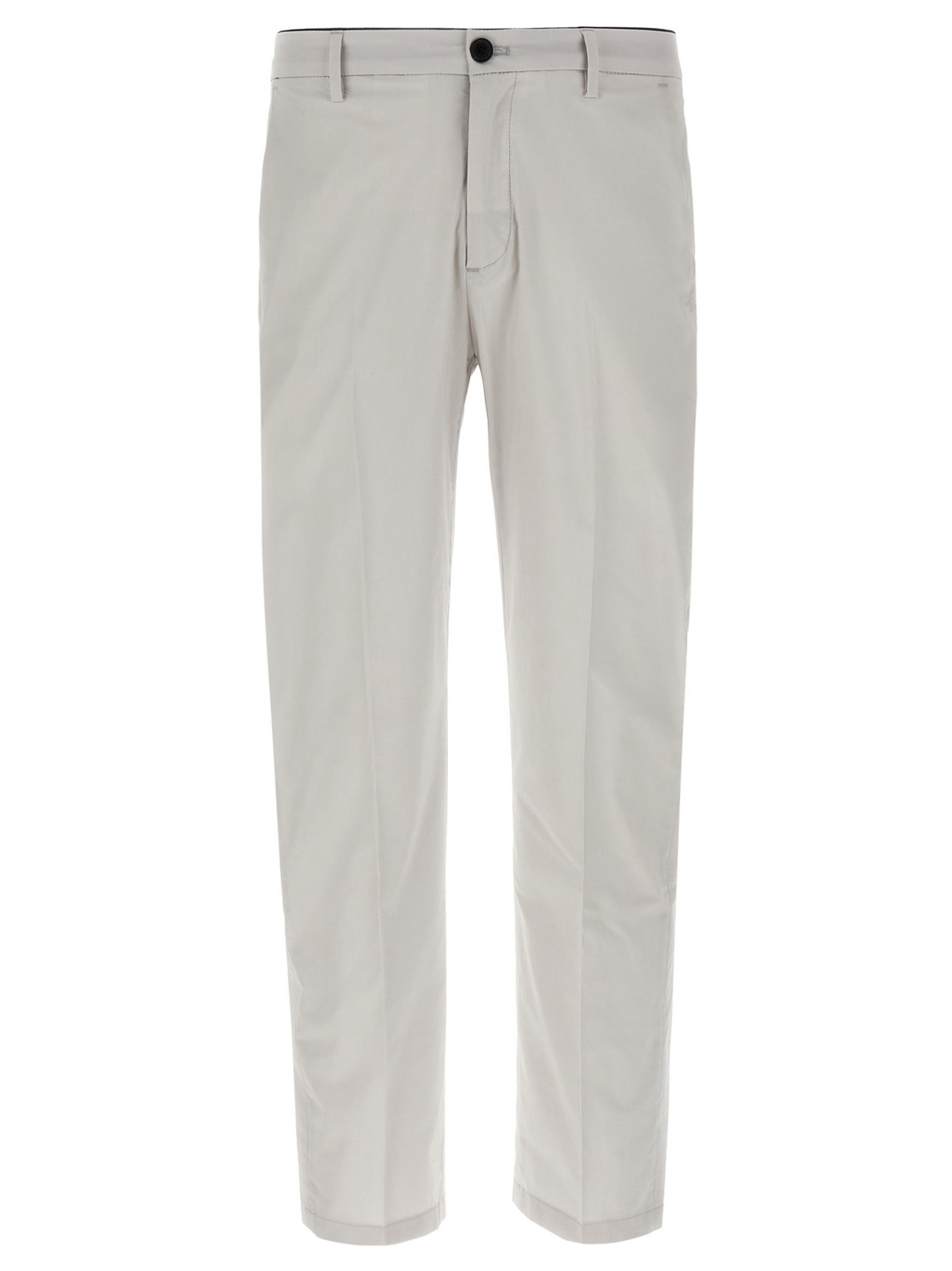 Trousers by Department 5 for men in stretch cotton gray presents a smart silhouette, meticulously detailed with a smart cropped, a smart cropped, and a smart .
