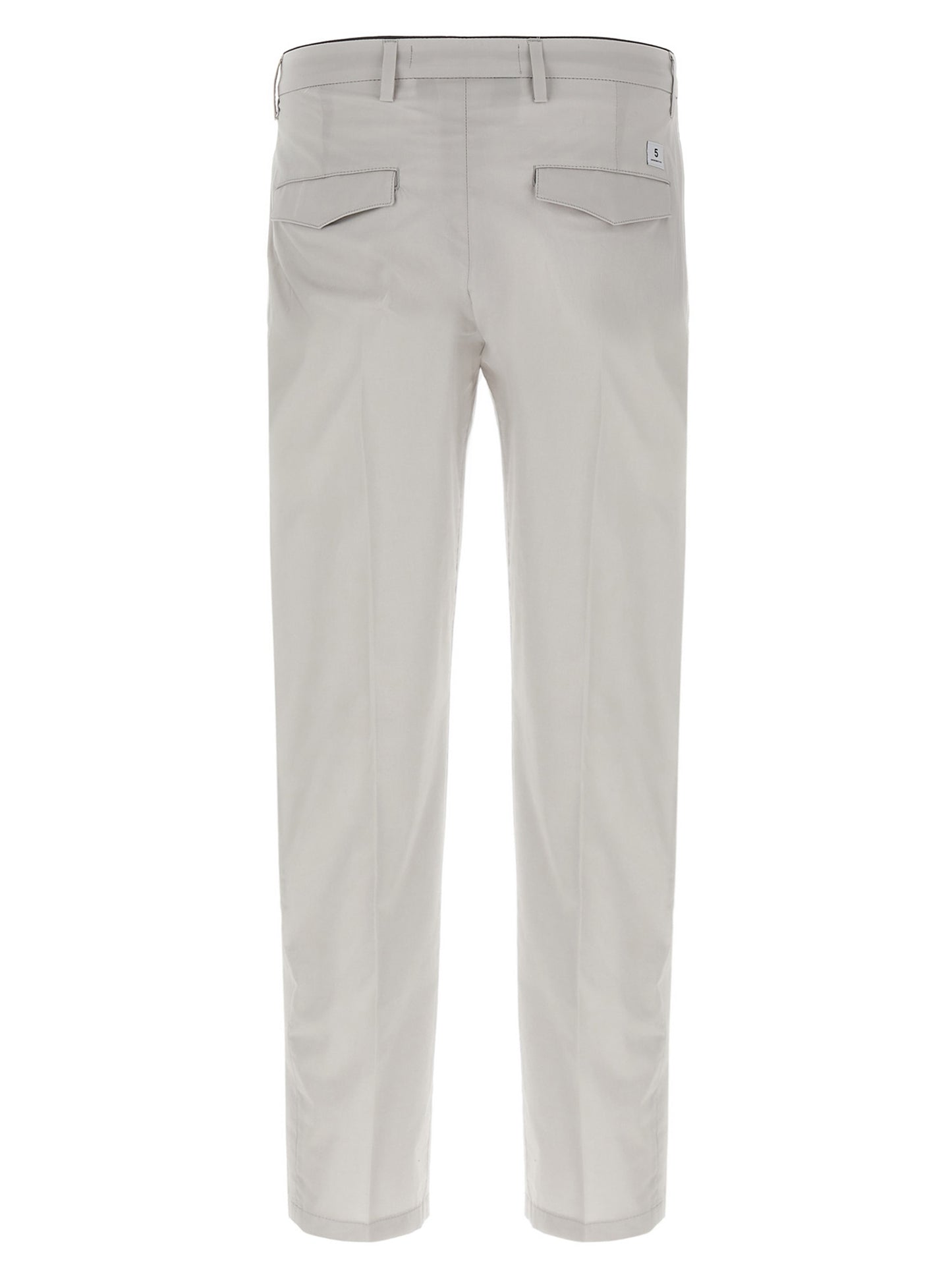 Trousers by Department 5 for men in stretch cotton gray features a tailored silhouette with a tailored cropped, defined by its cropped and a sophisticated .