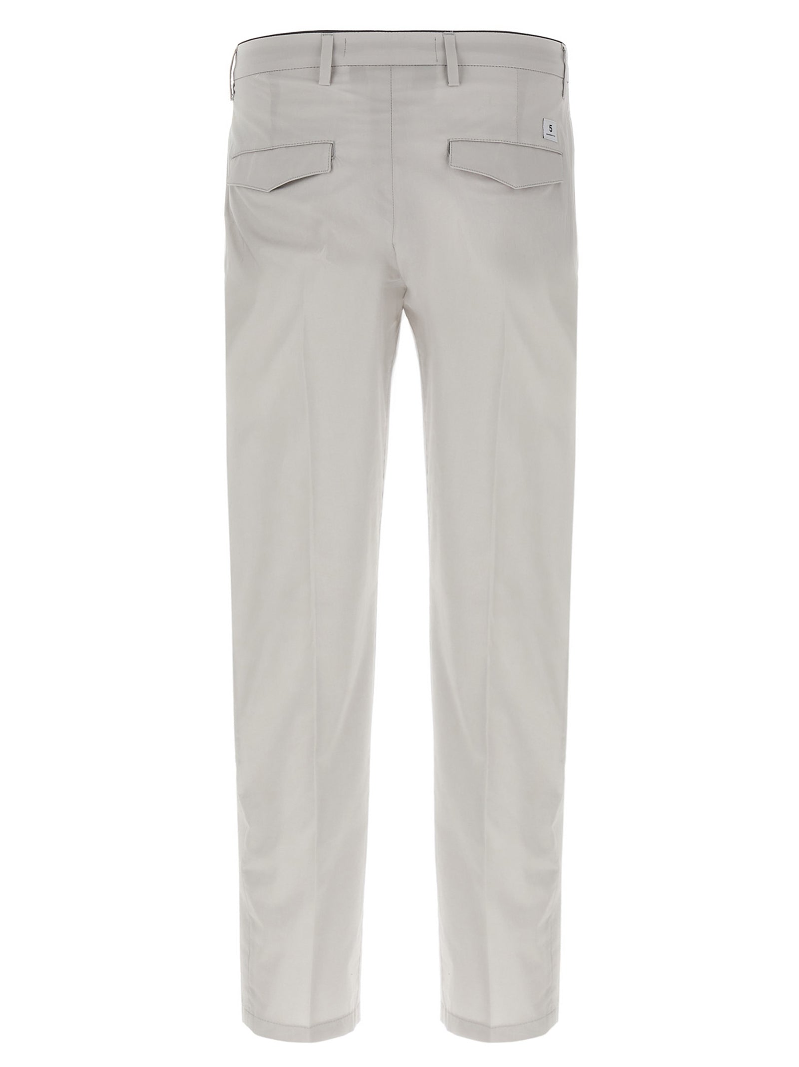 Trousers by Department 5 for men in stretch cotton gray features a tailored silhouette with a tailored cropped, defined by its cropped and a sophisticated .