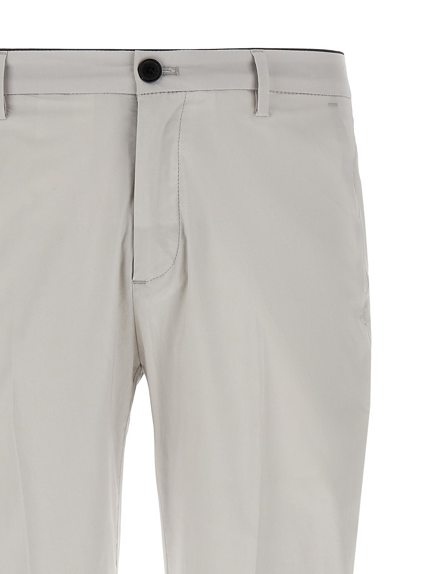 Trousers by Department 5 for men in stretch cotton gray presents a smart silhouette, meticulously detailed with a smart cropped, a smart cropped, and a smart .