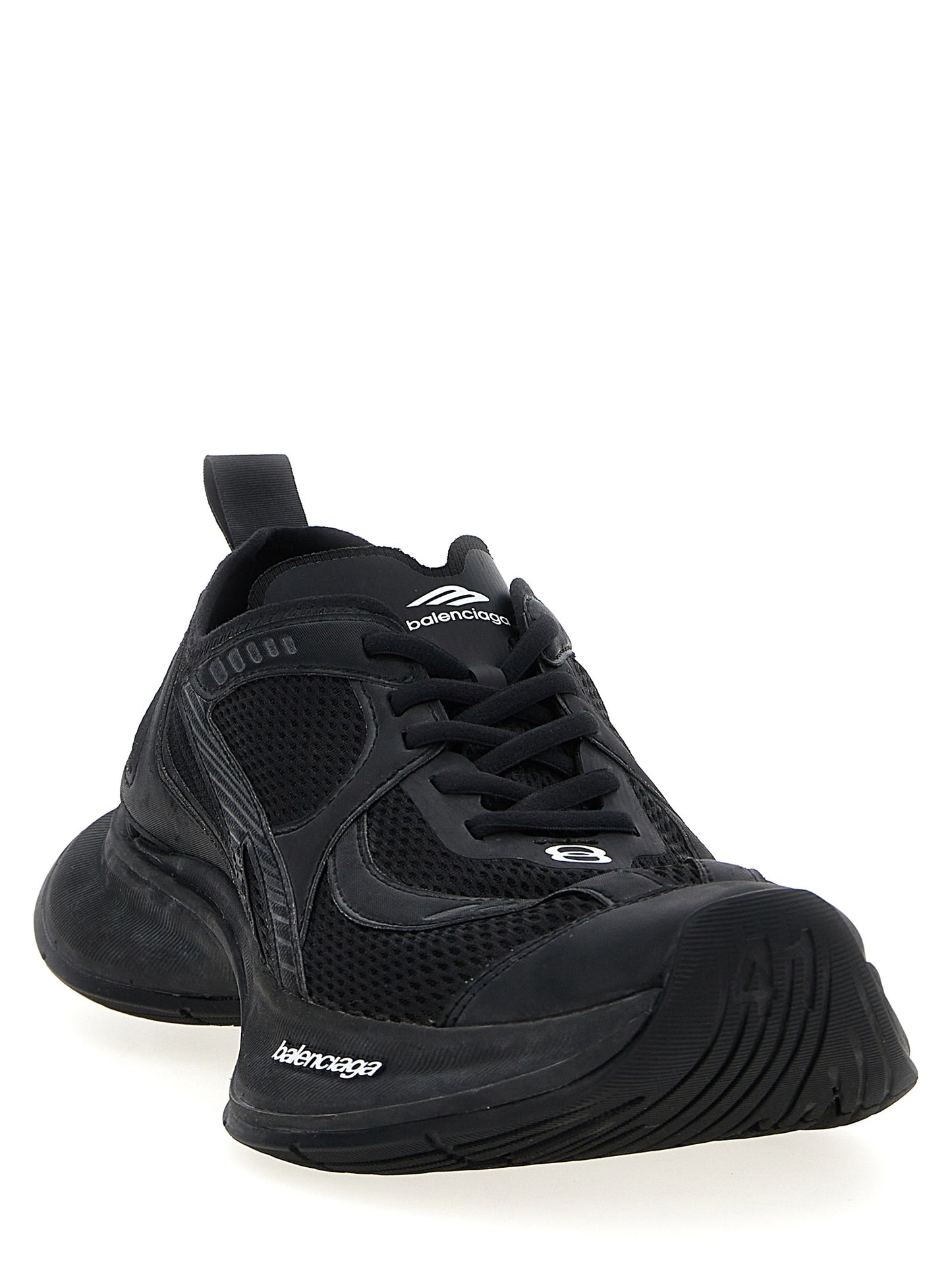 Athletic Sneakers by Balenciaga for men in tu polyester polyurethane & nylon black features an exquisite silhouette, showcasing the premium athletic style of the Men's Athletic TU Polyester Polyurethane & Nylon Sneakers with an exquisite finish.