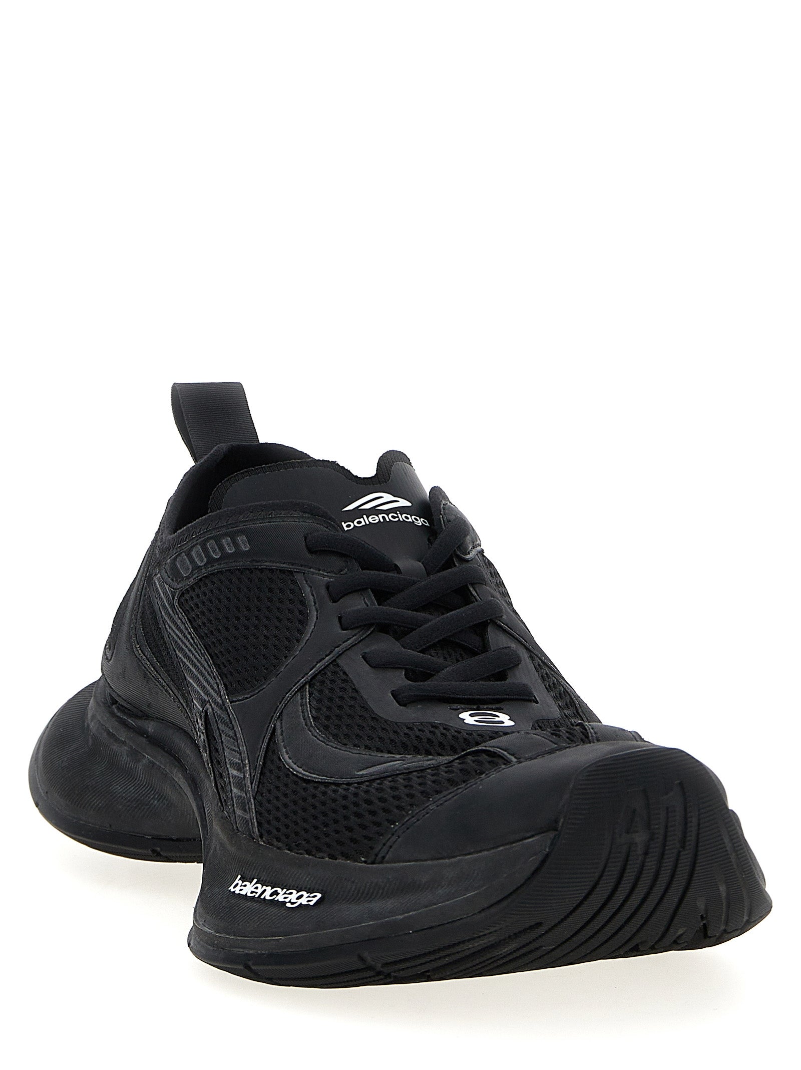 Athletic Sneakers by Balenciaga for men in tu polyester polyurethane & nylon black features an exquisite silhouette, showcasing the premium athletic style of the Men's Athletic TU Polyester Polyurethane & Nylon Sneakers with an exquisite finish.