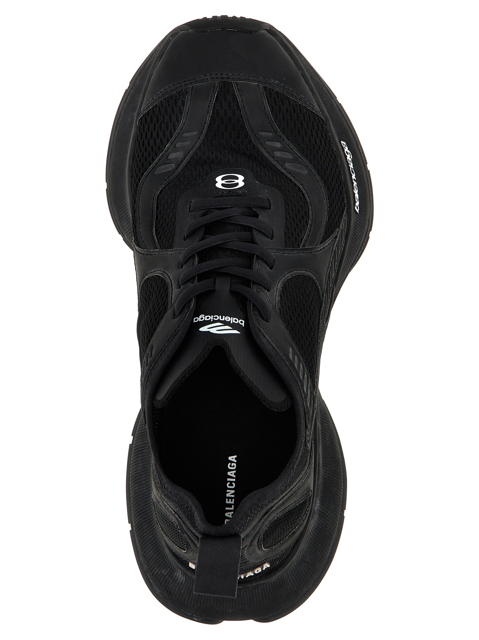 Athletic Sneakers by Balenciaga for men in tu polyester polyurethane & nylon black showcases an impeccable silhouette, defined by an impeccable athletic style design that perfectly captures the essence of the Men's Athletic TU Polyester Polyurethane & Nylon Sneakers.